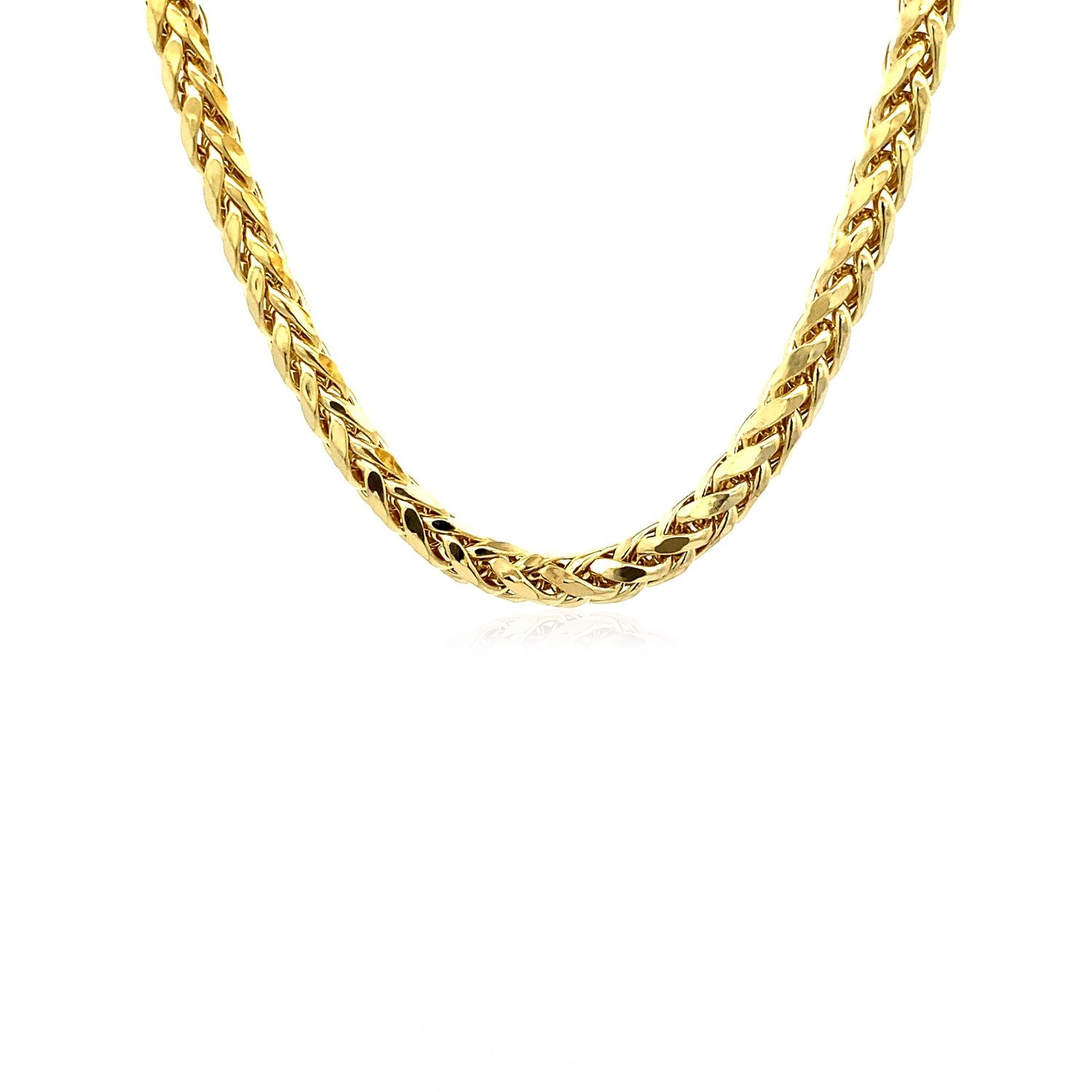 14k Yellow Gold Diamond Cut Round Franco Chain (5.30 mm) | BIJOLINA