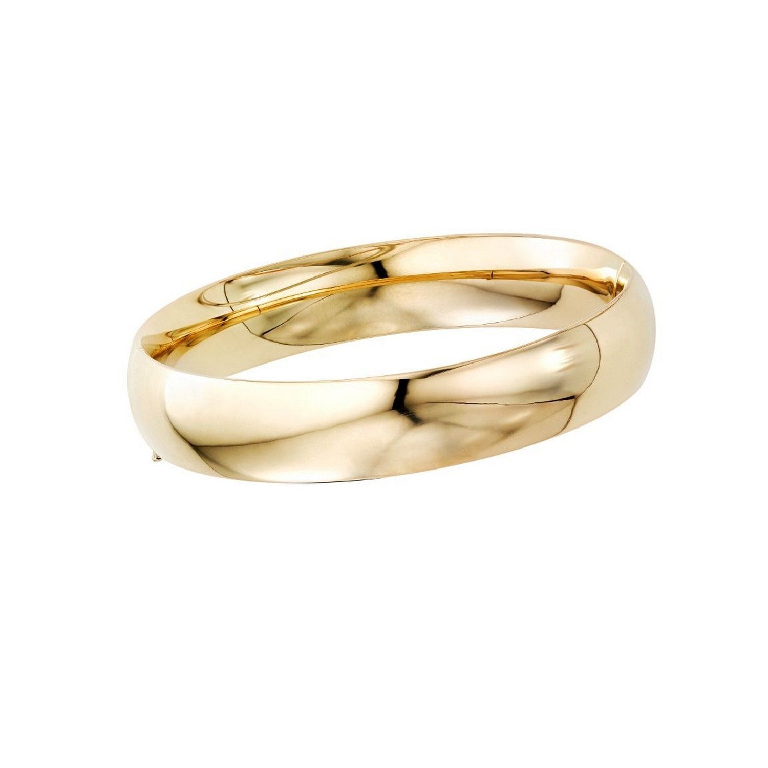 Classic Bangle in 14k Yellow Gold (13.50 mm) | BIJOLINA