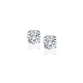 14k White Gold Diamond Four Prong Stud Earrings (1/2 cttw) | BIJOLINA