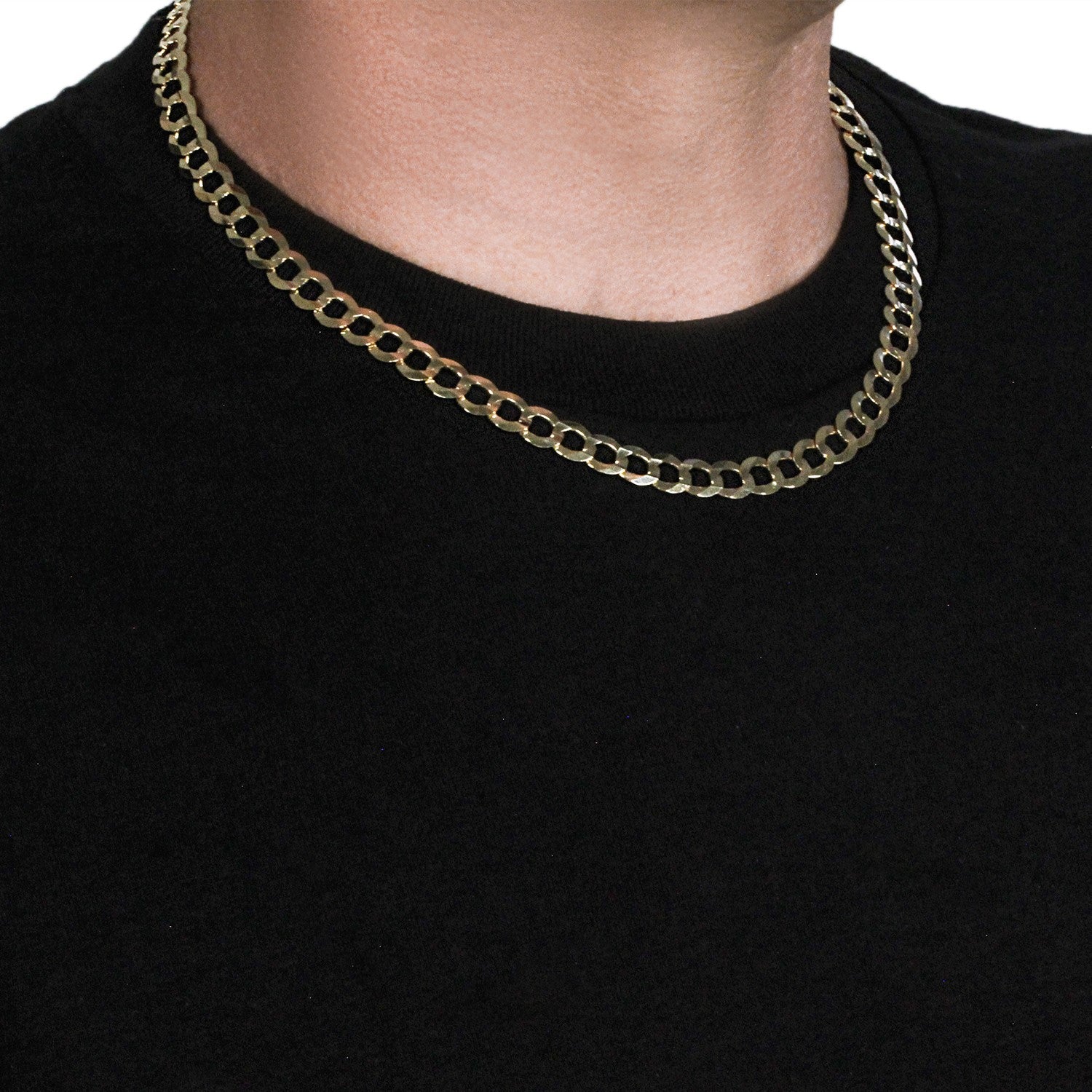 10K Yellow Gold Curb Chain (30.4g) | BIJOLINA