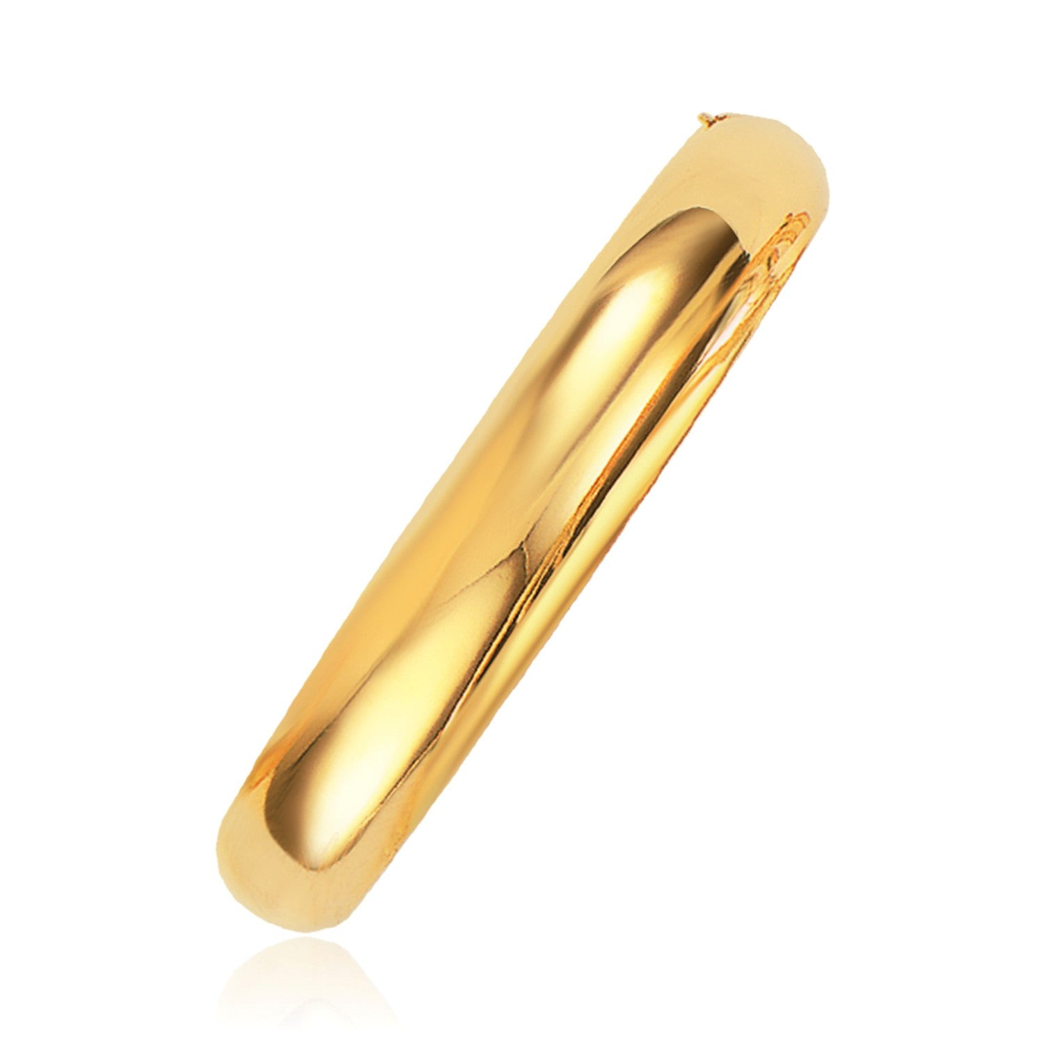 Classic Bangle in 14K Yellow Gold Style E