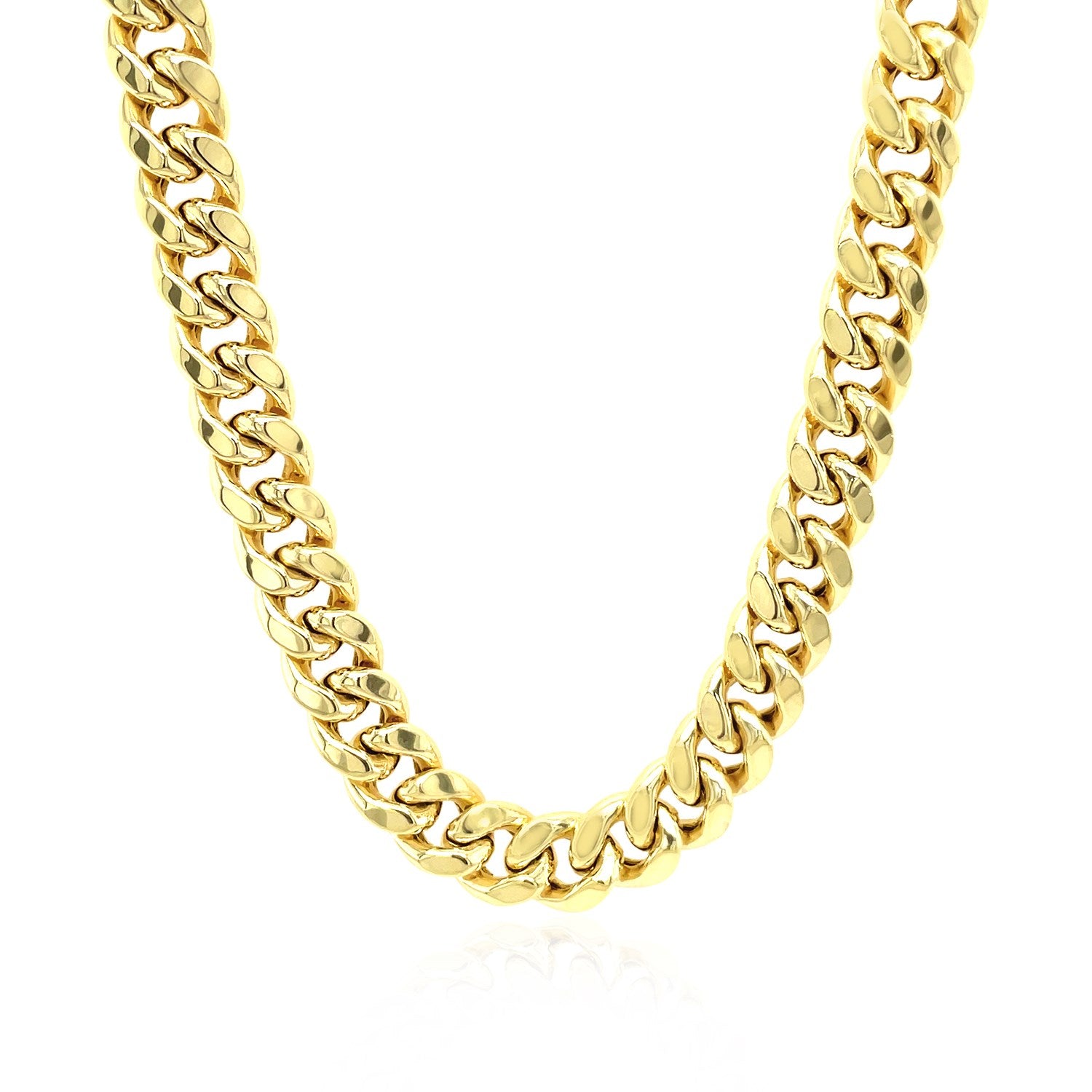 10K Yellow Gold Semi Solid Miami Cuban Chain (34.9g) | BIJOLINA