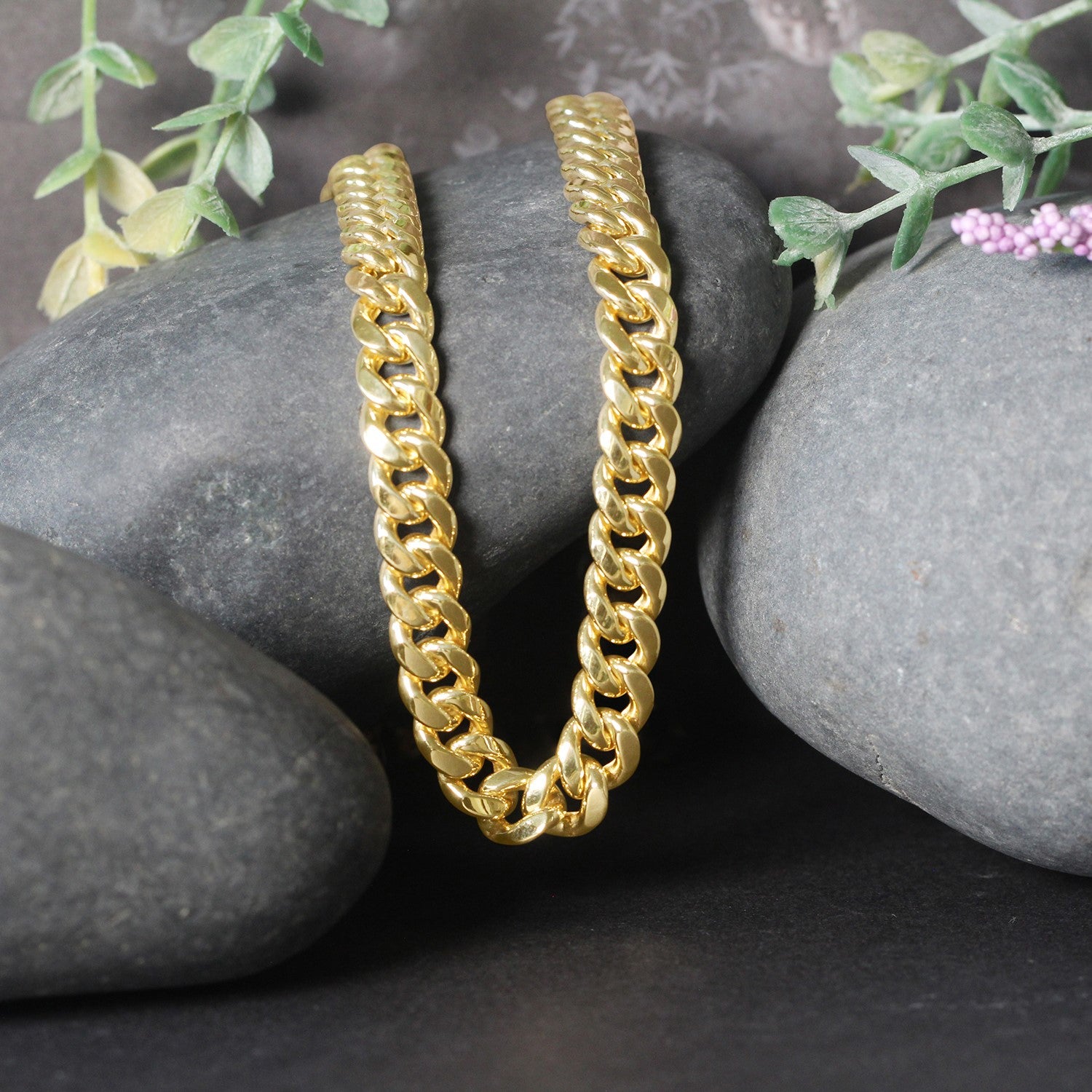 10K Yellow Gold Semi Solid Miami Cuban Chain (34.9g) | BIJOLINA