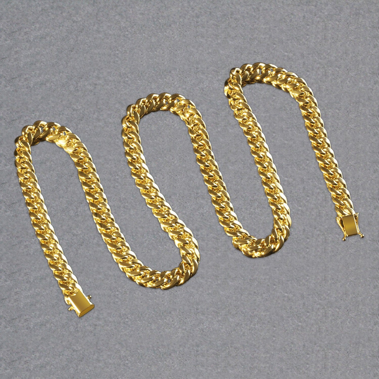 10K Yellow Gold Semi Solid Miami Cuban Chain (34.9g) | BIJOLINA