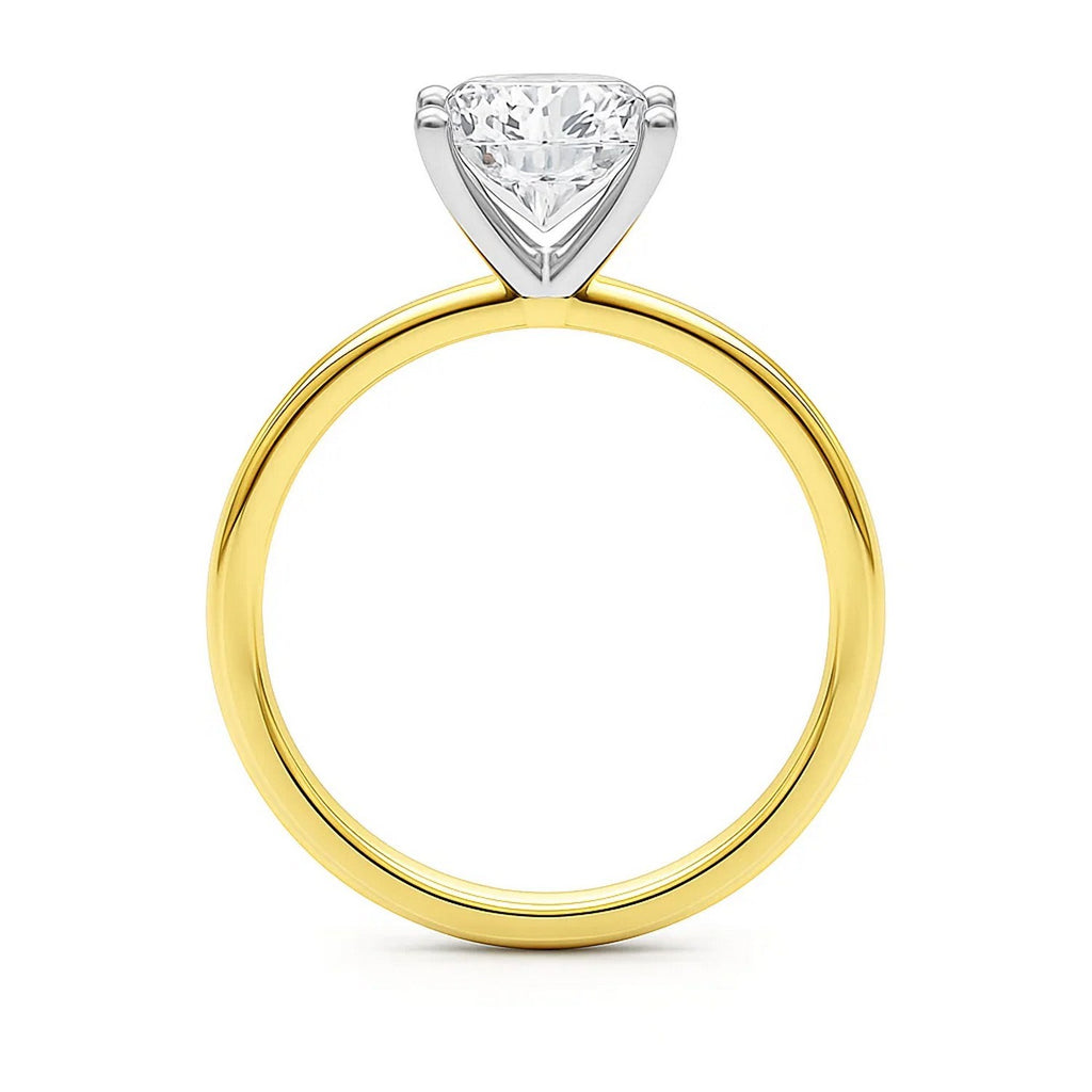 Princess Diamond Solitaire Ring 14K Yellow Gold