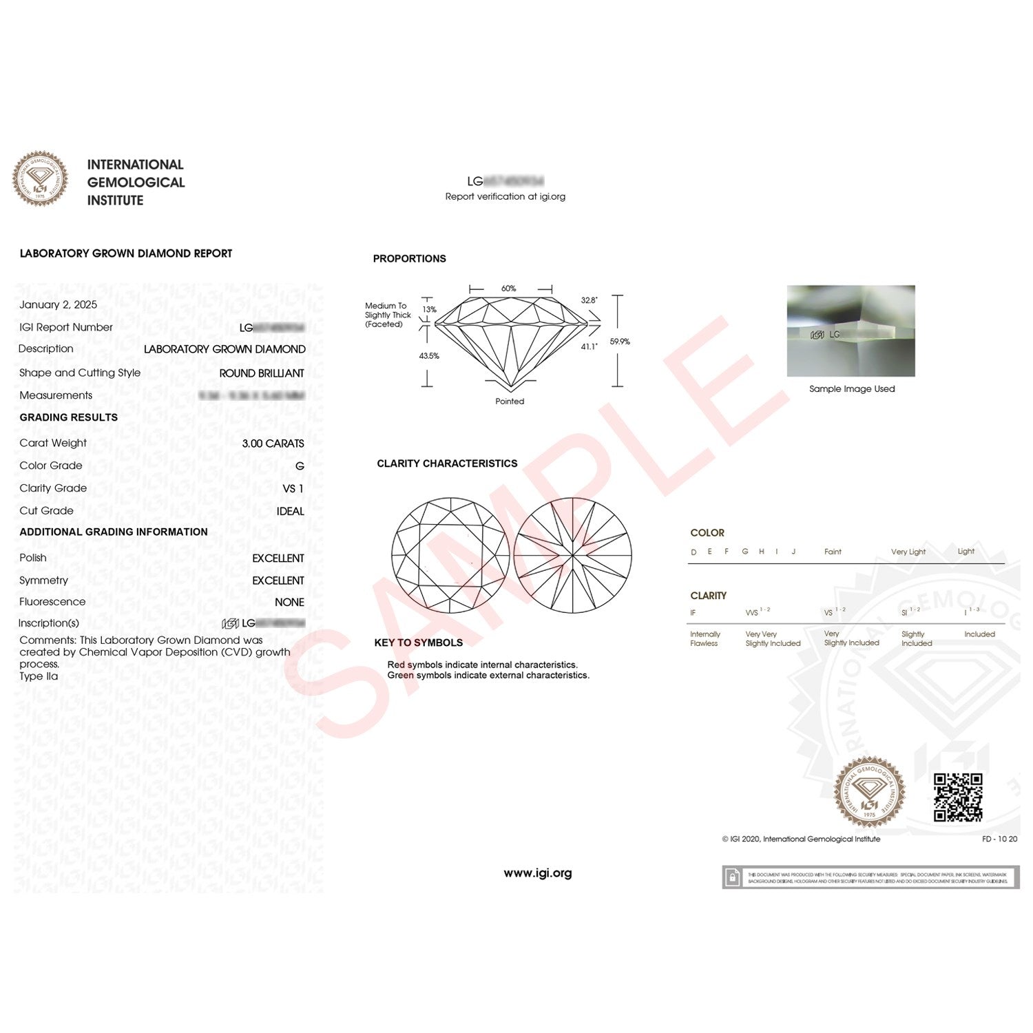 Round Diamond Solitaire Ring 14K White Gold