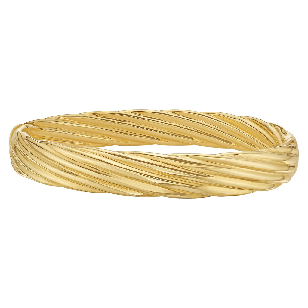 14K Yellow Gold Twist Bangle