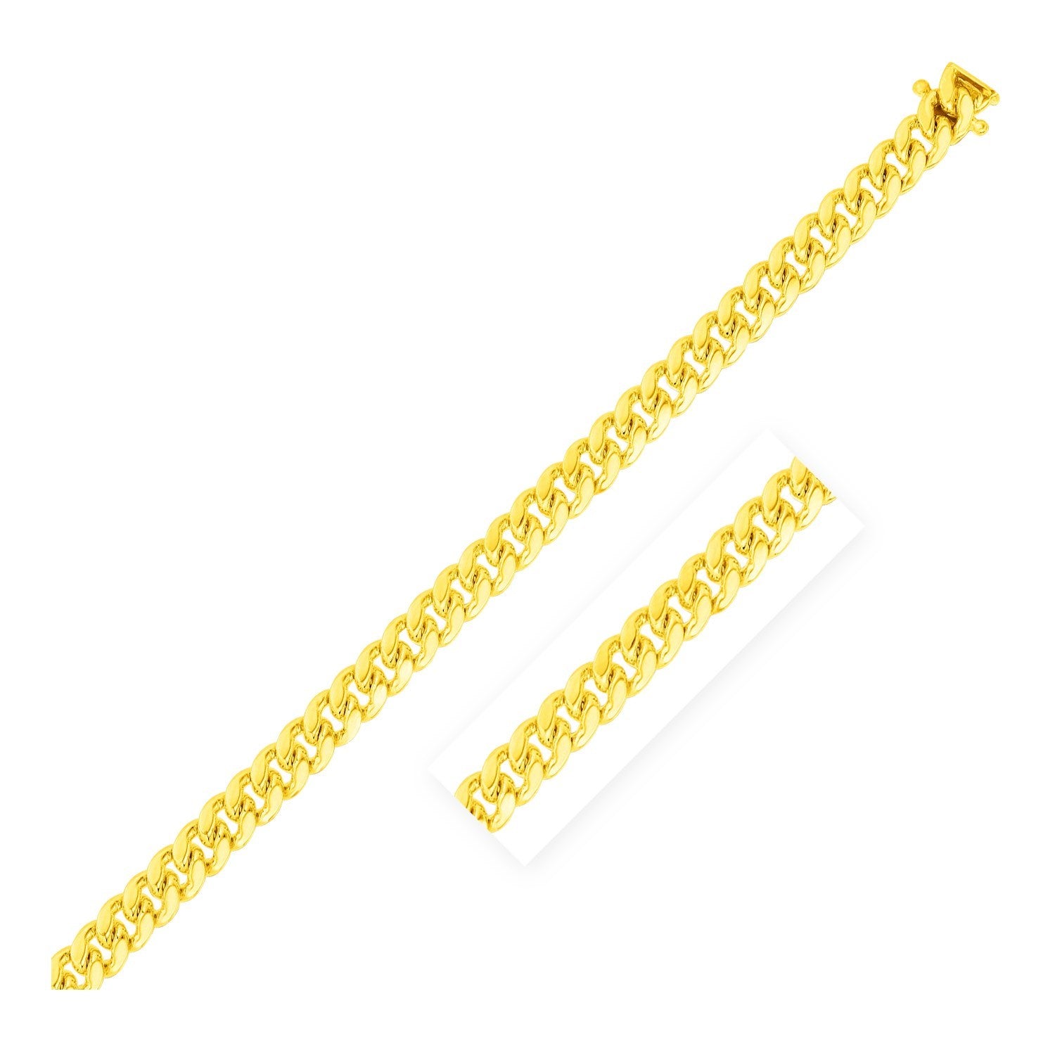 10K Yellow Gold Classic Miami Cuban Solid Chain (37.9g) | BIJOLINA