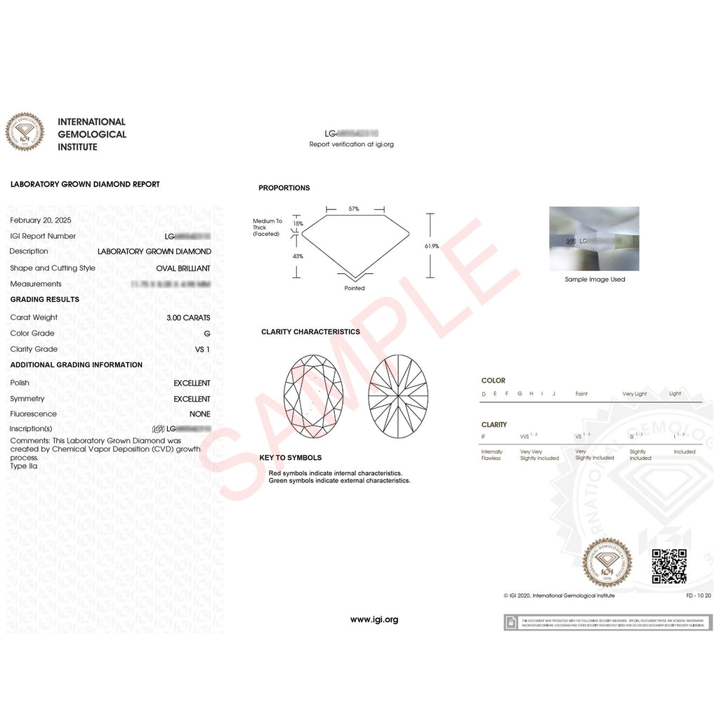 Oval Lab Grown Igi G/vs1 Diamond Solitaire Ring in 14K Yellow Gold Style B