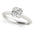 14K White Gold Double Prong Set Solitaire Diamond Engagement Ring (1 CT TW)