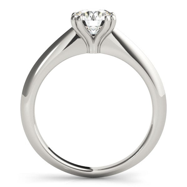 14K White Gold Double Prong Set Solitaire Diamond Engagement Ring (1 CT TW)