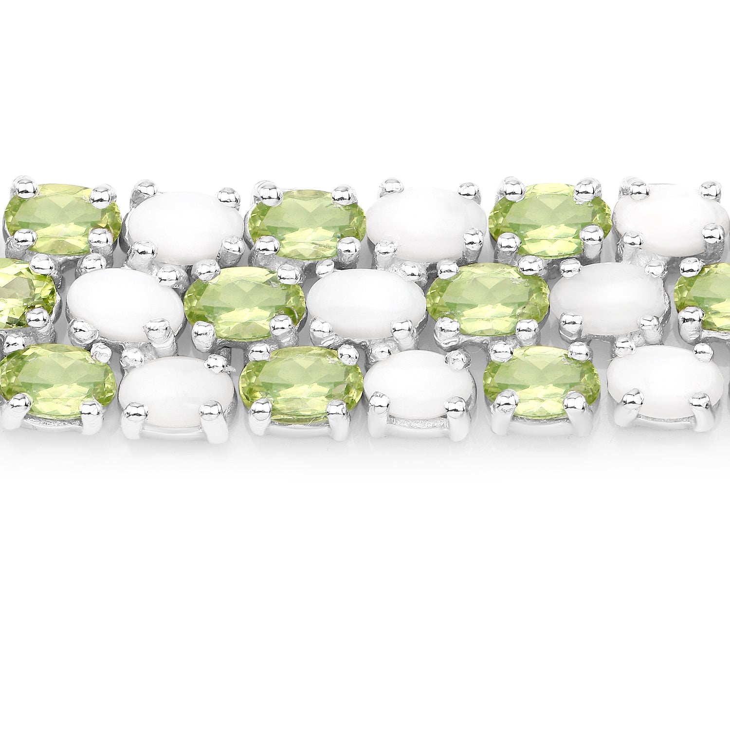 Opal & Peridot Sterling Silver Bracelet - view2
