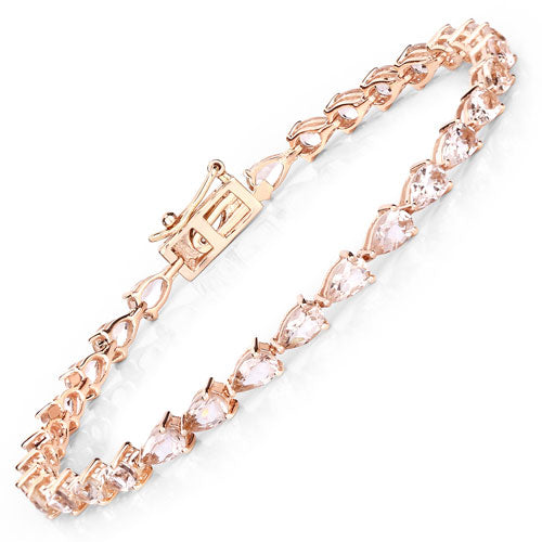 Morganite 10K Rose Gold Bracelet