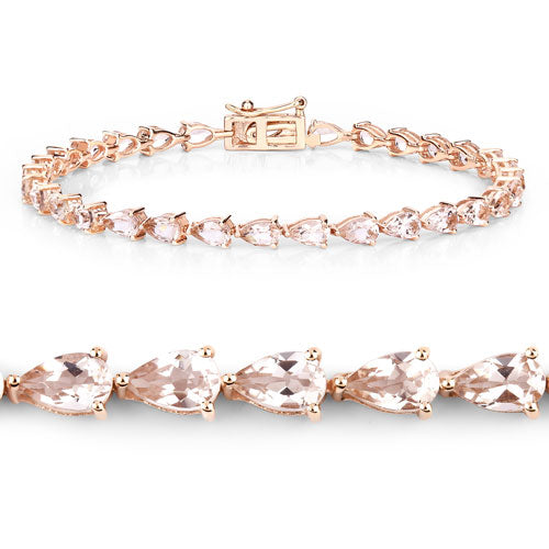 Morganite 10K Rose Gold Bracelet