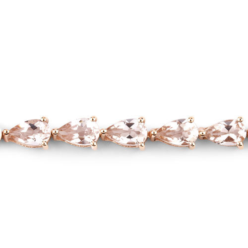Morganite 10K Rose Gold Bracelet