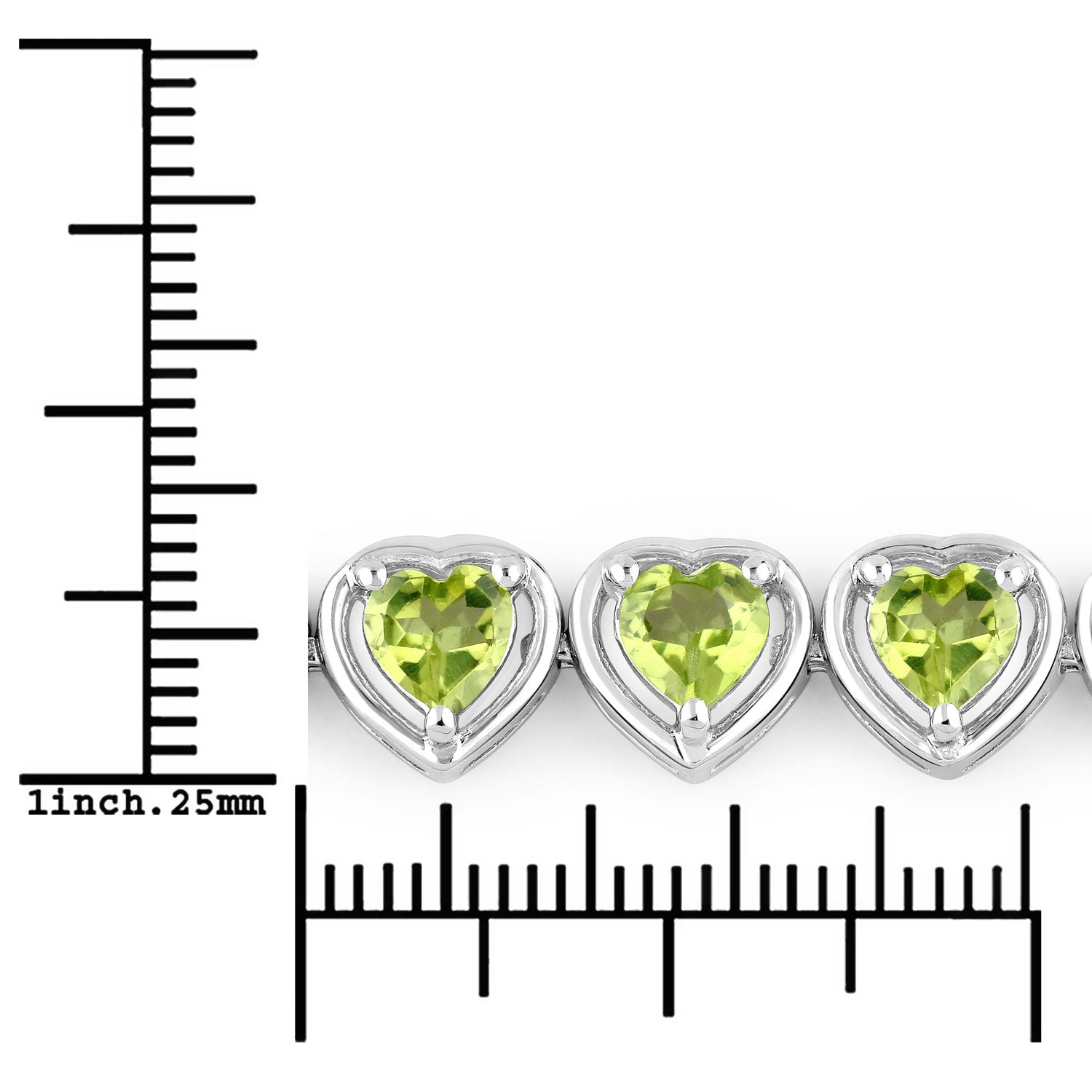 Peridot Sterling Silver Bracelet (9.24 ct) - view2