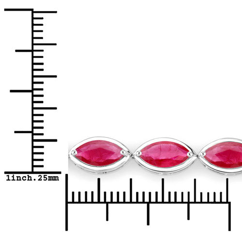 Ruby 14K White Gold Bracelet (9.00 ct)