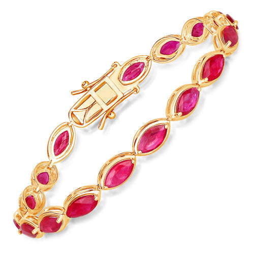 Ruby 14K Yellow Gold Bracelet (9.00 ct)