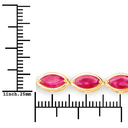Ruby 14K Yellow Gold Bracelet (9.00 ct)