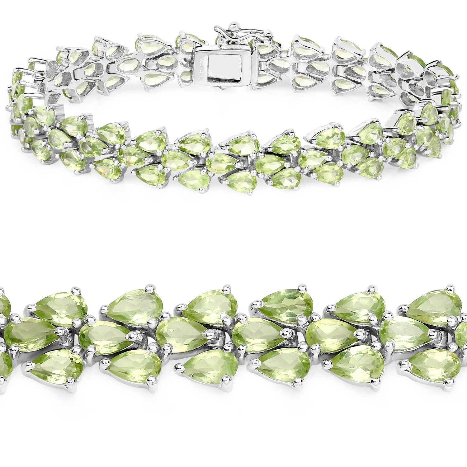Peridot Sterling Silver Bracelet (18.26 ct) - gallery