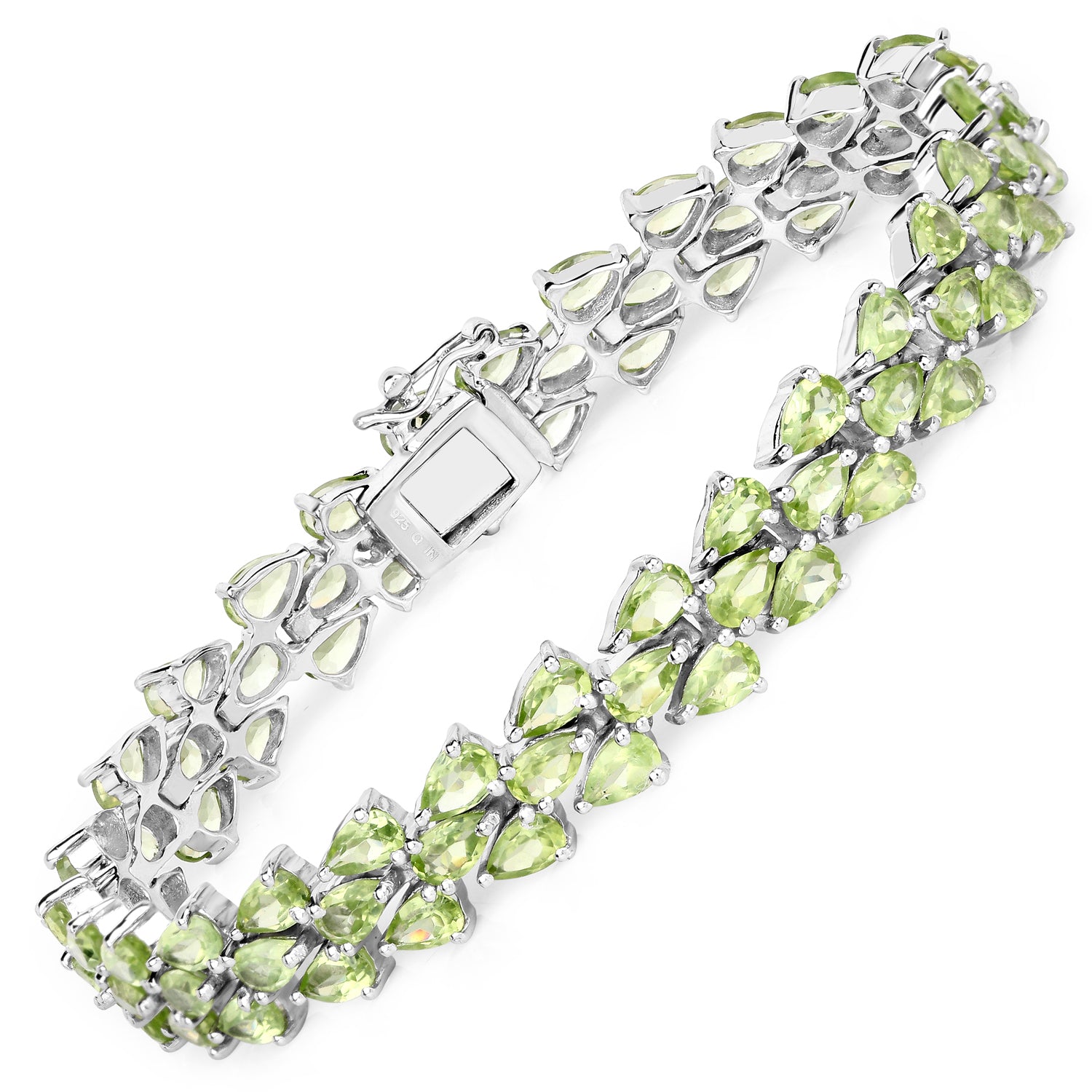 Peridot Sterling Silver Bracelet (18.26 ct) - view1