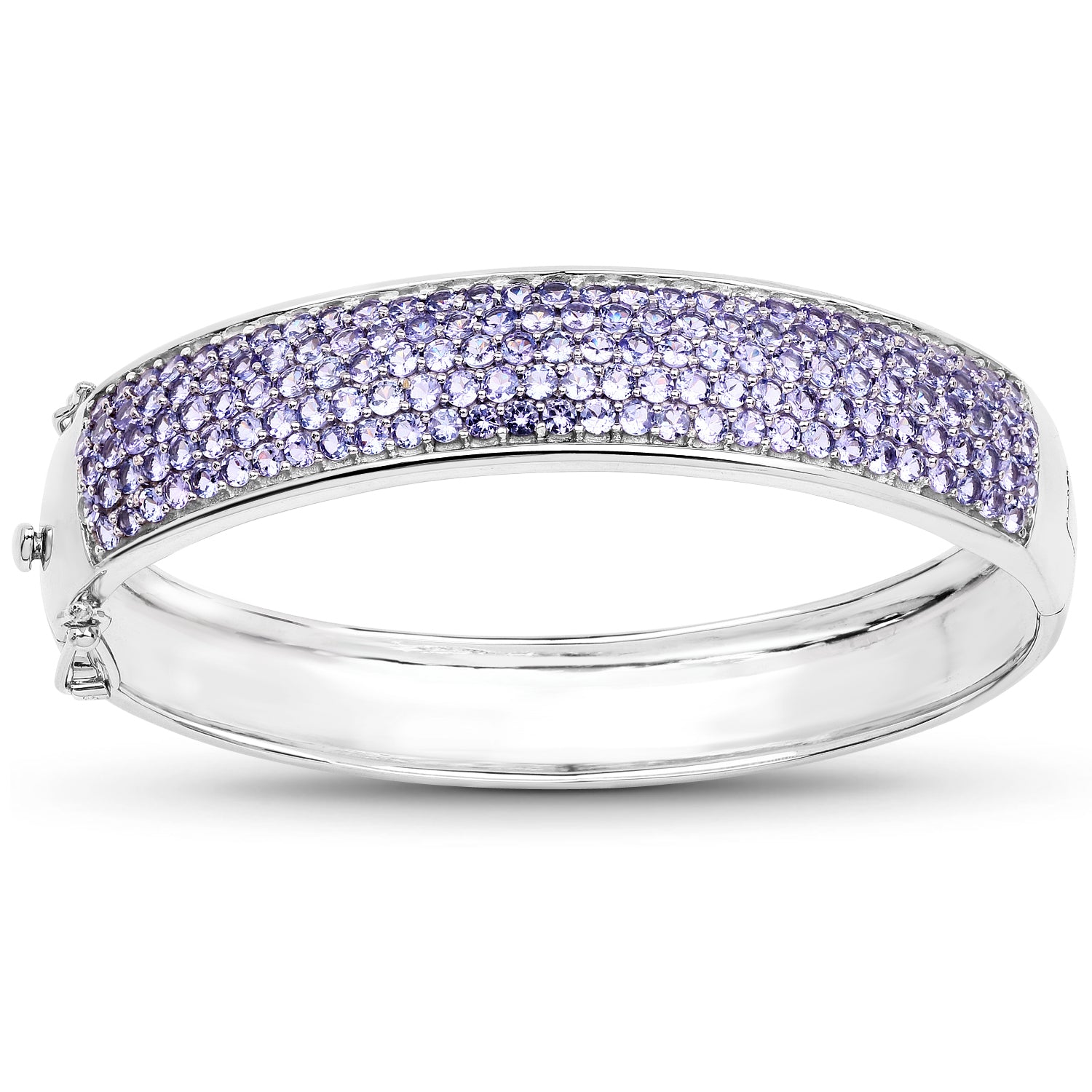 Tanzanite Sterling Silver Bangle - gallery