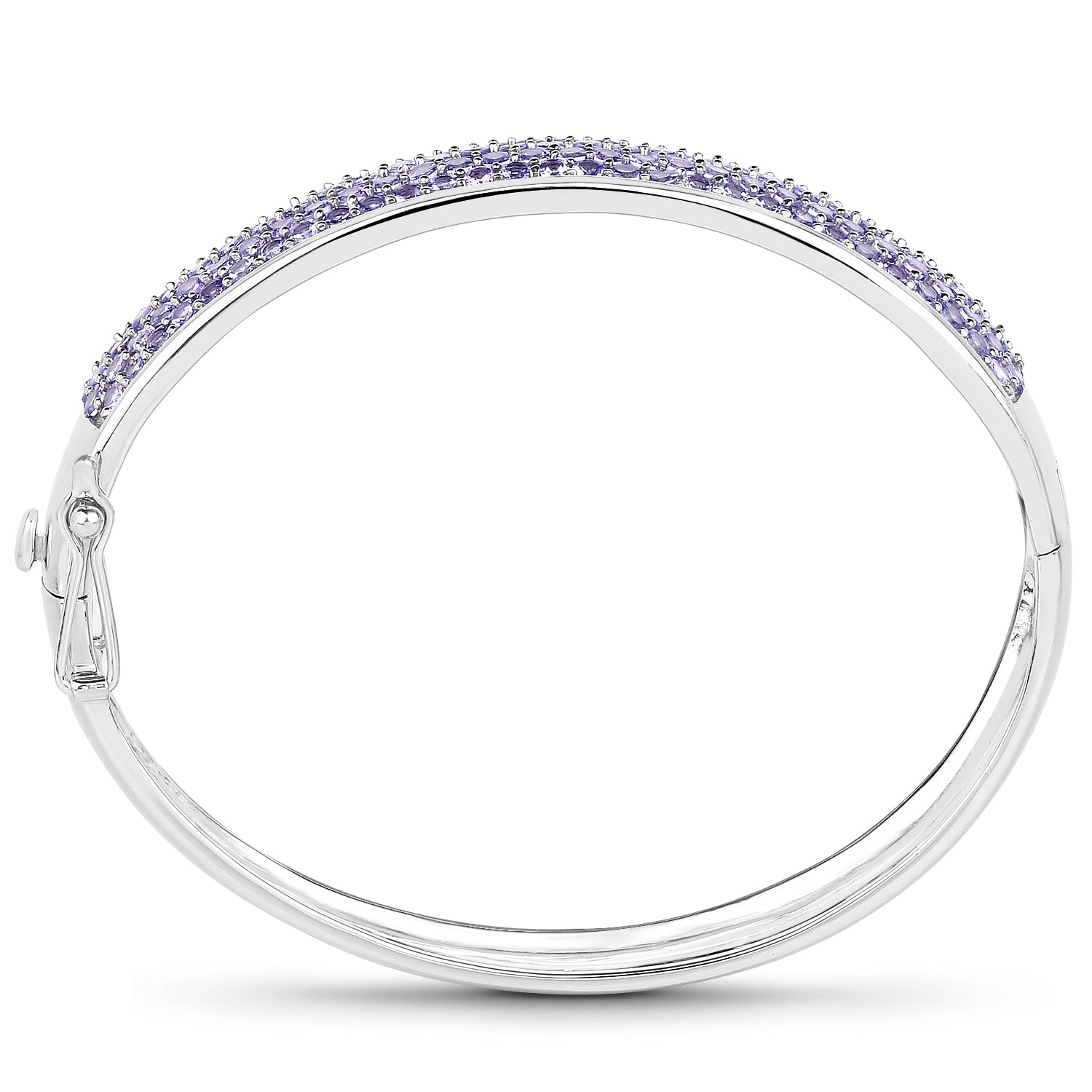 Tanzanite Sterling Silver Bangle - view1