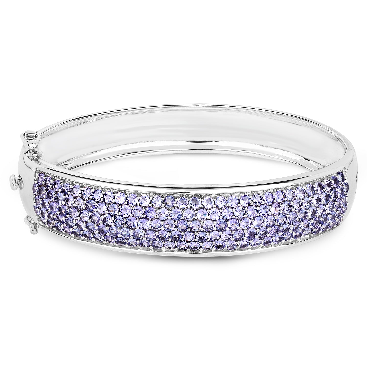 Tanzanite Sterling Silver Bangle - view2