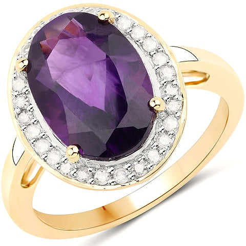 Amethyst 14K Yellow Gold Ring