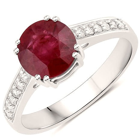 Ruby 14K White Gold Ring (2.20 ct)