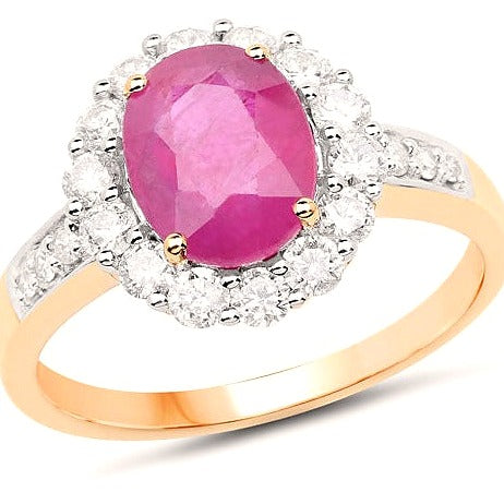 Burma Ruby 18K Yellow Gold Ring