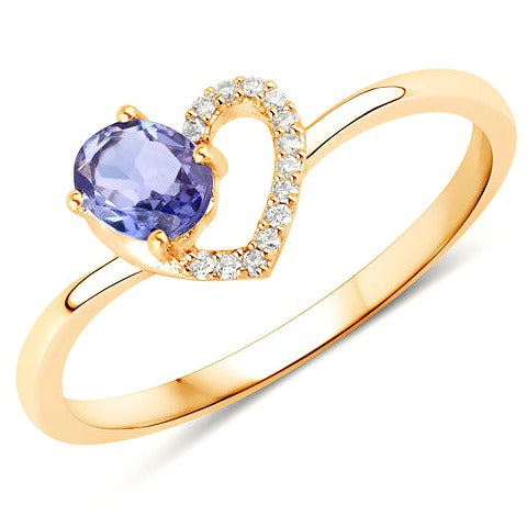 Tanzanite 14K Yellow Gold Ring (0.37 ct)