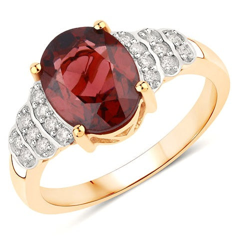 Rhodolite 14K Yellow Gold Ring
