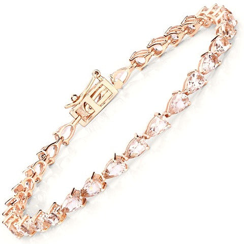 Morganite 10K Rose Gold Bracelet