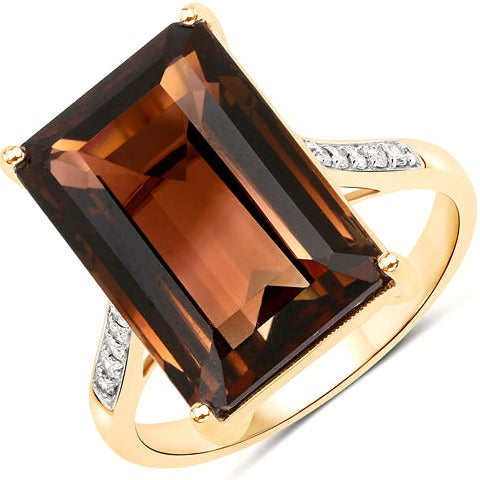 Rarest MID Night Bio Color Tourmaline 14K Yellow Gold