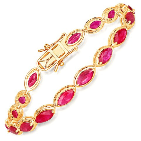 Ruby 14K Yellow Gold Bracelet (9.00 ct)