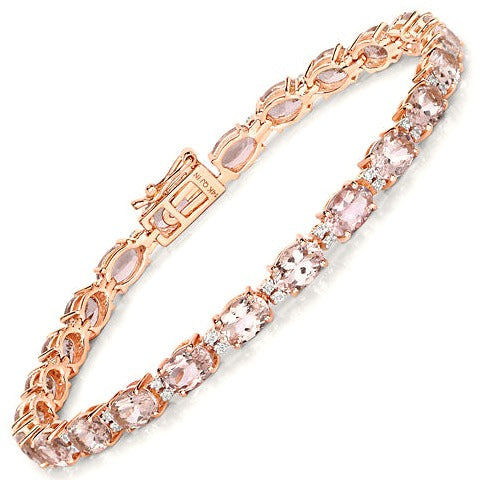Morganite 14K Rose Gold Bracelet
