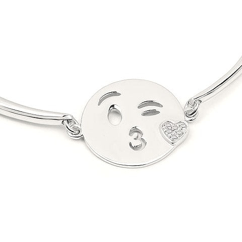 Topaz Sterling Silver Bracelet (0.03 ct)