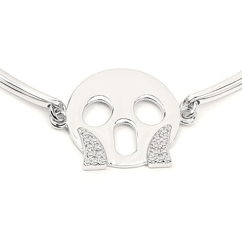 Topaz Sterling Silver Bracelet (0.11 ct) Style B