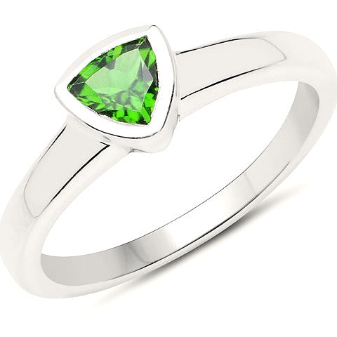 Chrome Diopside Sterling Silver Ring (0.45 ct)