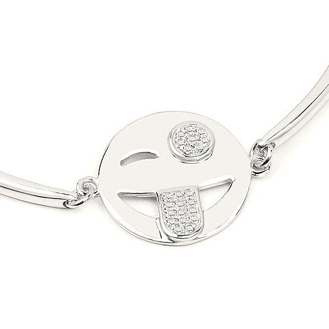 Topaz Sterling Silver Bracelet (0.15 ct) Style B