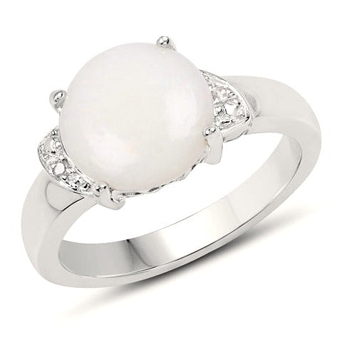 Opal Sterling Silver Ring (2.71 ct)
