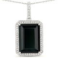 Blue Tourmaline 14K White Gold Pendant