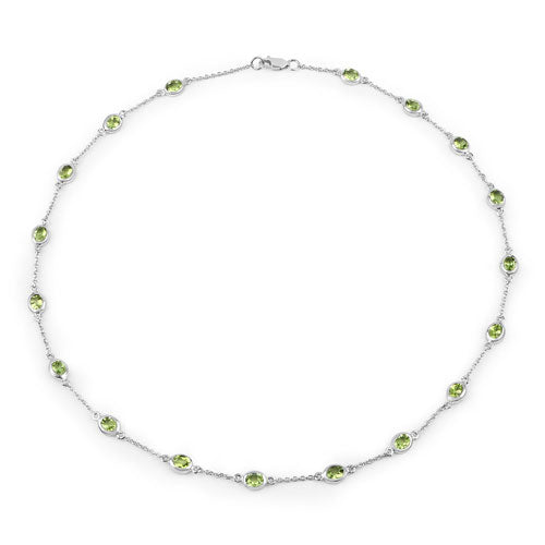 Peridot Sterling Silver Necklace