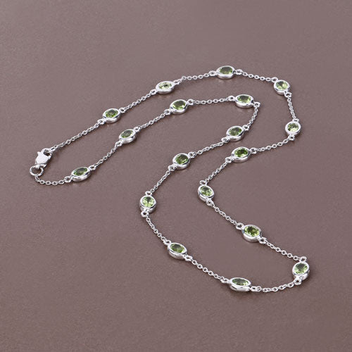 Peridot Sterling Silver Necklace