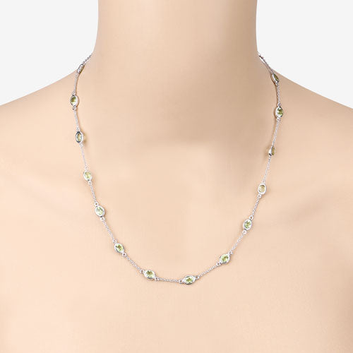 Peridot Sterling Silver Necklace