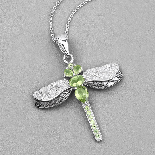Peridot & Topaz Sterling Silver Pendant