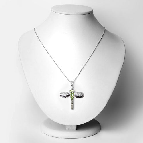 Peridot & Topaz Sterling Silver Pendant