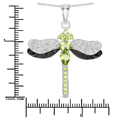 Peridot & Topaz Sterling Silver Pendant