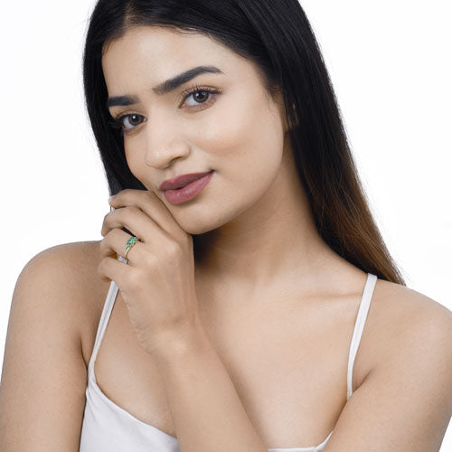 Emerald 14K Yellow Gold Ring (0.68 ct)